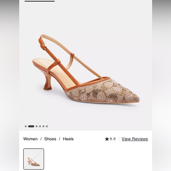 BRAND NEW Rosie Slingback In Crystal Signature Jacquard - Picture 1 of 4